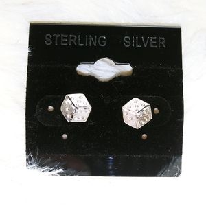 925 Sterling silver 925 dice earrings